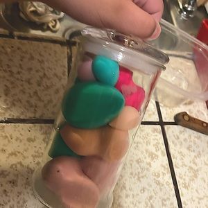 Beauty blenders, clean, all sizes, pink blue and tan, used, 14 beauty benders